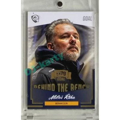 2023/24 Goal cards Chance Liga 2. série #BB-01 Miloš Říha ml. Behind the Bench Expo 1of6
