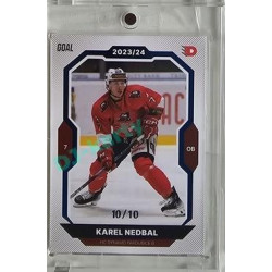 2023/24 Goal cards Chance Liga 2. série #376 Karel Nedbal Blue 10/10