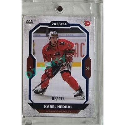 2023/24 Goal cards Chance Liga 2. série #376 Karel Nedbal Blue 10/10
