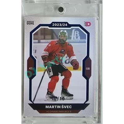 2023/24 Goal cards Chance Liga 2. série #377 Martin Švec Blue 10/10