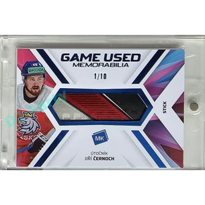 2023 MK reprezentace #GUM-19 Jiří Černoch Game Used Memorabilia BLUE 1/10