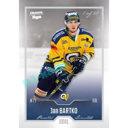 2022/23 Goal Cards Chance Liga 1. série #191 Jan Bartko Silver 1 of 60