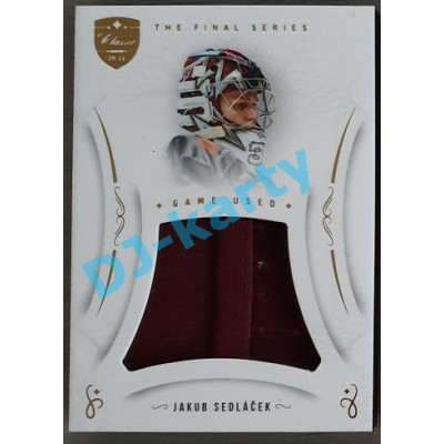 2021/22 OFS The Final Series Jakub Sedláček #JER-JS Game Used Jersey Gold PROMO