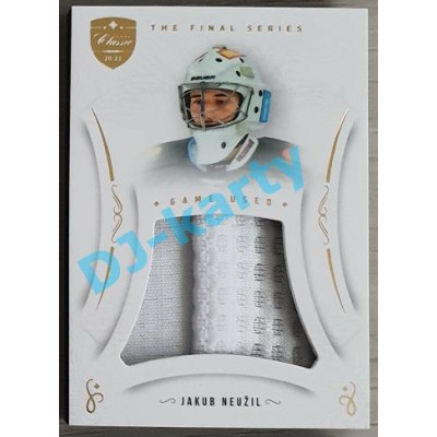 2021/22 OFS The Final Series Jakub Neužil #JER-JN Game Used Jersey Gold PROMO
