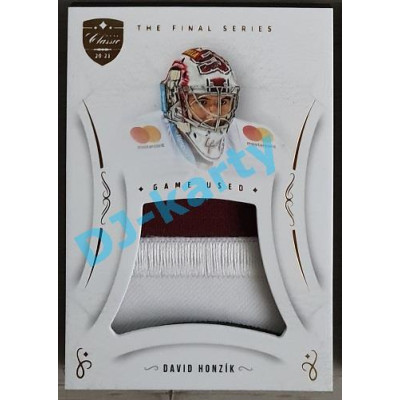 2021/22 OFS The Final Series David Honzík #JER-DH Game Used Jersey Gold PROMO