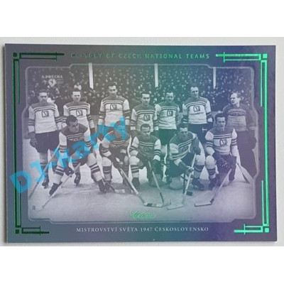 2021/22 OFS The Final Series Mistrovství světa 1947 Československo #HCNT-15 16/20 History of Czech National Teams Emerald