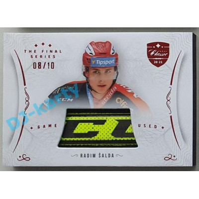 2021/22 OFS The Final Series Radim Šalda #STI-SAR 08/10 Game Used Stick Red