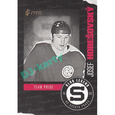 2022 Legendary Cards Klub Legend HC Sparta Praha #19 Josef Horešovský