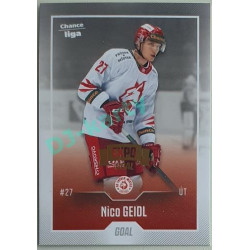 2022/23 Goal Cards Chance Liga 1. série #138 Nico Geidl Expo Pardubice