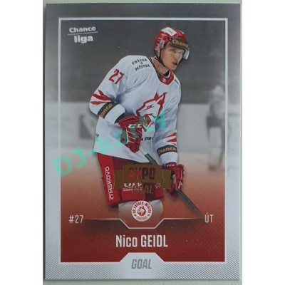 2022/23 Goal Cards Chance Liga 1. série #138 Nico Geidl Expo Pardubice