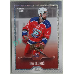 2022/23 Goal Cards Chance Liga 1. série #160 Jan Dluhoš Expo Pard. Rainbow Dotted 1/1