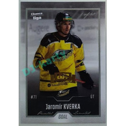 2022/23 Goal Cards Chance Liga 1. série #042 Jaromír Kverka Expo Pard. Silver 1 of 3