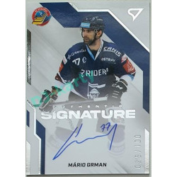 2022/23 Sportzoo ELH 1. série #AS2-MG Mário Grman Signature level 2 xxx/100