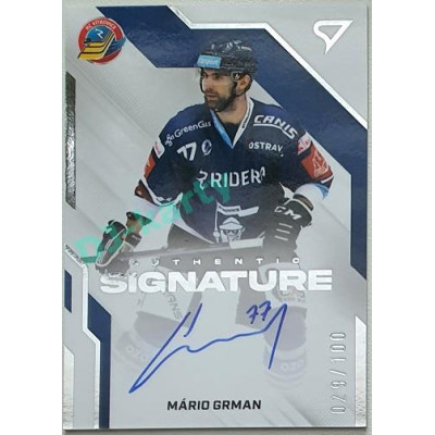 2022/23 Sportzoo ELH 1. série #AS2-MG Mário Grman Signature level 2 xxx/100