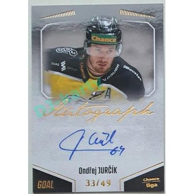 2022/23 Goal Cards Chance Liga 1. série #A-15 Ondřej Jurčík Autograph 33/49
