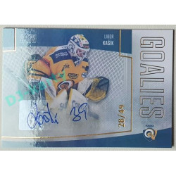 2022/23 Goal Cards Chance Liga 1. série #G-17 Libor Kašík Goalies Autograph 28/49