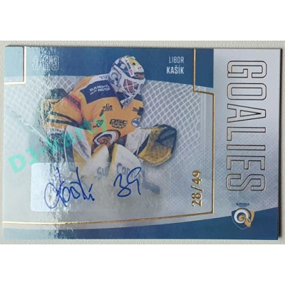 2022/23 Goal Cards Chance Liga 1. série #G-17 Libor Kašík Goalies Autograph 28/49