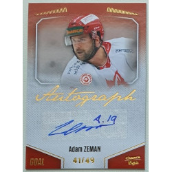 2022/23 Goal Cards Chance Liga 2. série #144 Adam Zeman Autograph xx/49