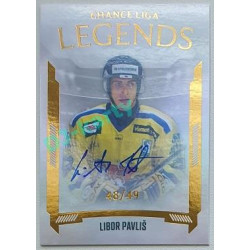 2022/23 Goal Cards Chance Liga 2. série #30 Libor Pavliš Legends Autograph xx/49