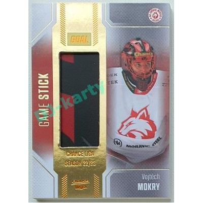 2022/23 Goal Cards Chance Liga 2. série #S-51 Vojtěch Mokry Game Stick 14/35