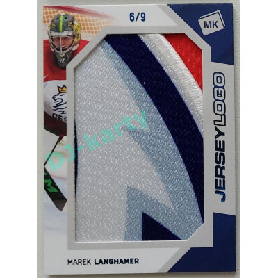 2023 MK reprezentace #JL-02 Marek Langhamer Jersey Logo Memorabilia 6/9
