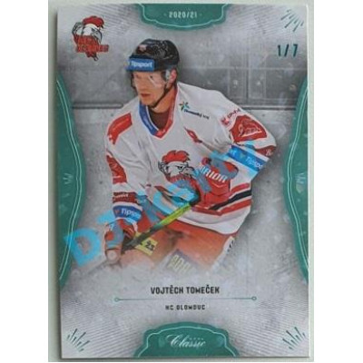 2020/21 OFS 2. série Vojtěch Tomeček #234 1/7 Blue Aquadropp