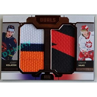 2022/23 Goal Cards Chance Liga Update #D-19 J. Koláček / O. Haas Duals Jersey Bronze 06/30