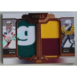 2022/23 Goal Cards Chance Liga Update #D-20 R. Málek / J. Neužil Duals Jersey Bronze 03/30