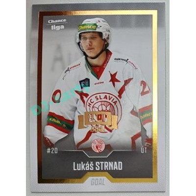 2022/23 Goal Cards Chance Liga 2. série #311 Lukáš Strnad Expo Gold 1 of 3