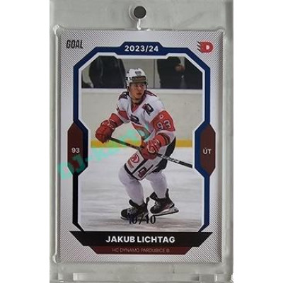 2023/24 Goal cards Chance Liga 2. série #379 Jakub Lichtag Blue 10/10