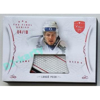 2021/22 OFS The Final Series Lukáš Pech #STI-PEL 04/10 Game Used Stick Red