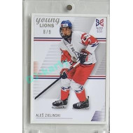 2023/24 Legendary Cards Hlinka Gretzky Cup Young Lions #09 Aleš Zielinski Frame White 8/9