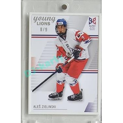 2023/24 Legendary Cards Hlinka Gretzky Cup Young Lions #09 Aleš Zielinski Frame White 8/9