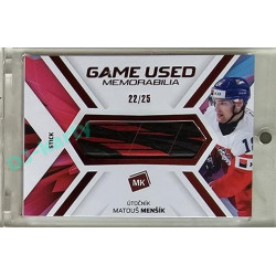 2023 MK reprezentace #GUM-09 Matouš Menšík Game Used Memorabilia RED 22/25
