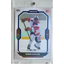 2023/24 Goal cards Chance Liga 2. série #381 Robin Kaplan Blue 10/10