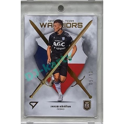 2023/24 Sportzoo Fortuna Liga 2. série #NW-35 Jakub Křišťan National Team Warriors Golden Sword 05/10