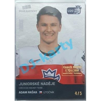 2020 MK reprezentace Adam Raška #76 4/5 Silver Czech Expo