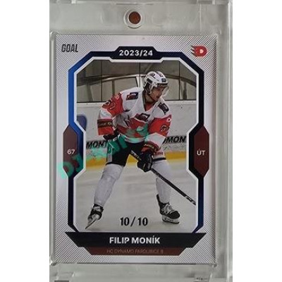 2023/24 Goal cards Chance Liga 2. série #385 Filip Moník Blue 10/10