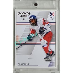 2023/24 Legendary Cards Hlinka Gretzky Cup Young Lions #22 Ondřej Kos Frame White 9/9