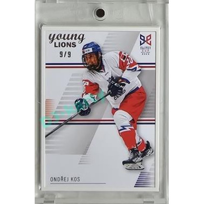 2023/24 Legendary Cards Hlinka Gretzky Cup Young Lions #22 Ondřej Kos Frame White 9/9