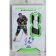 2023/24 Sportzoo ELH 2. serie #SM-DZ Denis Zeman Spectacle Memorabilia Neon Green Auto 02/20