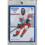 2023/24 Legendary Cards Hlinka Gretzky Cup Young Lions #18 Matěj Kubiesa Frame Blue 2/3