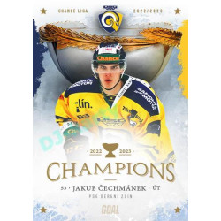 2023 Goal Cards Zlín Champions #19 Jakub Čechmánek