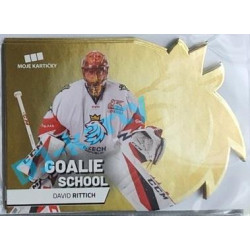 2020 MK reprezentace David Rittich #1 Goalie School Die-cut Gold Retail