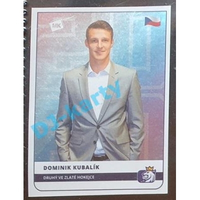 2020 MK Stick Dominik Kubalík Druhý ve Zlaté hokejce #02 Rainbow TOP 5