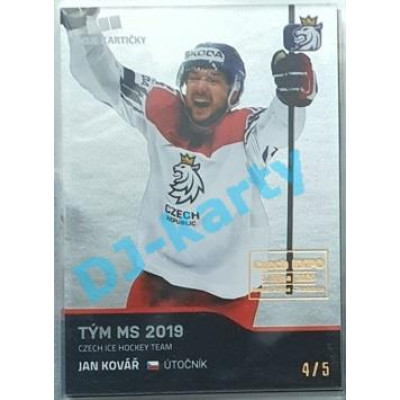 2020 MK reprezentace Jan Kovář #63 4/5 Silver Czech Expo