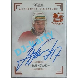 2019/20 OFS Chance liga Jan Novák #AS023 x/2 Authentic Signature Rainbow OFS 18-19 Expo Pard.