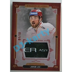 2021 OFS Kingdom of Lions Jakub Lev #S18 04/10 Piece of Stick RED