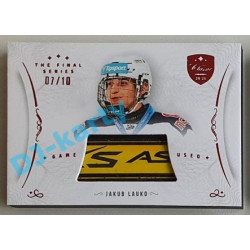 2021/22 OFS The Final Series Jakub Lauko #STI-LAJ 07/10 Game Used Stick Red