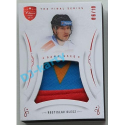 2021/22 OFS The Final Series Rostislav Olesz #JER-RO 06/10 Game Used Jersey Red